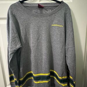 Oregon Ducks Gray Knit Sweater